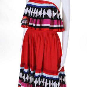 $428 Kate Spade Geo Border Strapless Dress 6